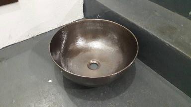 Brass sink item code BS19G size wide 40 cm. high 16.5 cm. we make to order & make to design Brass sink item code BS19G size wide 40 cm. high 16.5 cm. we make to order & make to design