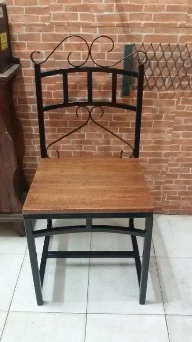Iron chair with wood Item code IRC01AA we make to order and make to design Iron chair with wood Item code IRC01AA we make to order and make to design