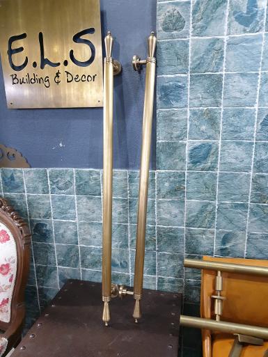 Brass Door Handle Item Code AC32T size Long 1000 mm.pipe 32 mm.base 50 mm price/set Brass Door Handle Item Code AC32T size Long 1000 mm.pipe 32 mm.base 50 mm price/set