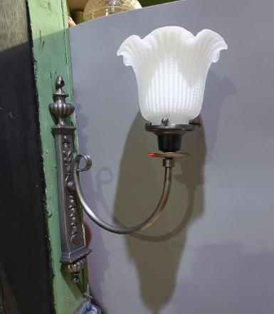 Brass Wall Lamp Item Code WLK11 size long 323 mm.deep 175 mm. Brass Wall Lamp Item Code WLK11 size long 323 mm.deep 175 mm.