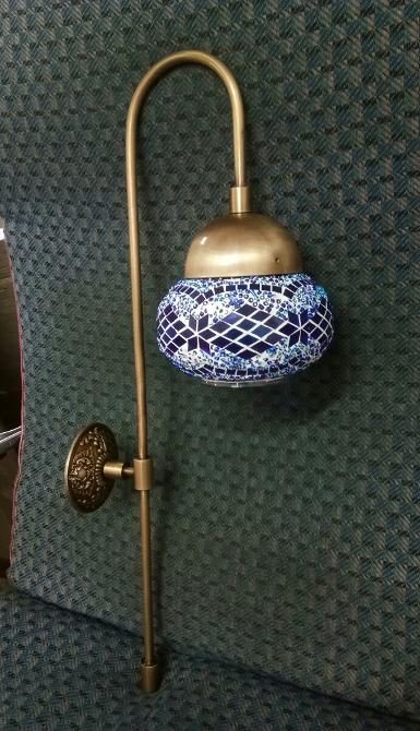 Brass wall lamp item BWLP50 size high 600 mm. glass 6'' deep 250 mm. Brass wall lamp item BWLP50 size high 600 mm. glass 6'' deep 250 mm.