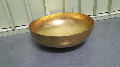 ฺBrass sink round design Item Code BS1808 size wide 354 mm.high 120 mm. ฺBrass sink round design Item Code BS1808 size wide 354 mm.high 120 mm.