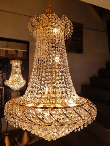 Crystal Chandelier Item Code CDLTP018 size wide 600 mm. H 900 mm.not include chain. Crystal Chandelier Item Code CDLTP018 size wide 600 mm. H 900 mm.not include chain.