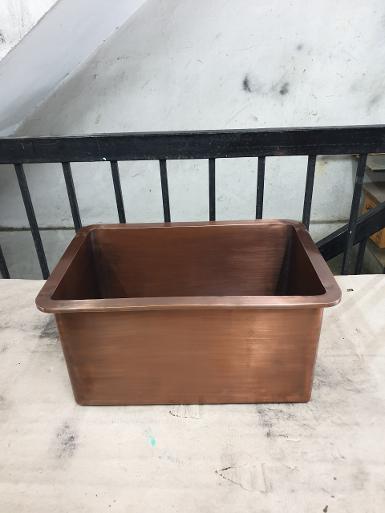 Coper sink Item Code BSC60 size 60 x 40 x H 40 cm. Coper sink Item Code BSC60 size 60 x 40 x H 40 cm.