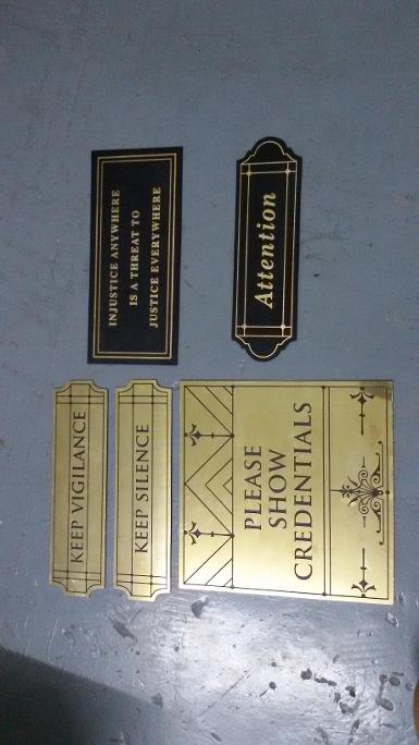 Acid etching on sheet metal. Acid etching on sheet metal.