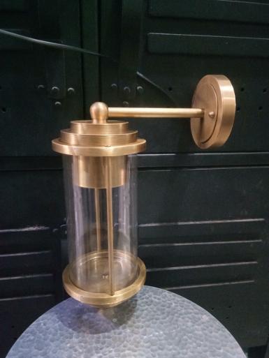 Brass Wall lamp with clear glass Item Code WL504 size base 100 mm.deep 220 mm.long 300 mm.wide 100mm Brass Wall lamp with clear glass Item Code WL504 size base 100 mm.deep 220 mm.long 300 mm.wide 100mm