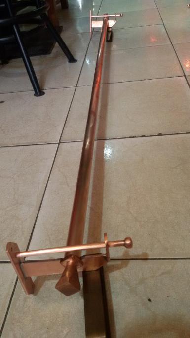 Copper curtain Item Code CPT09 size long 150 cm.pipe 19 mm. Copper curtain Item Code CPT09 size long 150 cm.pipe 19 mm.