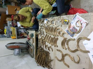 Brass door handle of Thailand. Brass door handle of Thailand.