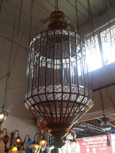 Morocco Lamp Code BL10A size wide 55 cm. long 100 cm. long include chain 150 cm. Morocco Lamp Code BL10A size wide 55 cm. long 100 cm. long include chain 150 cm.