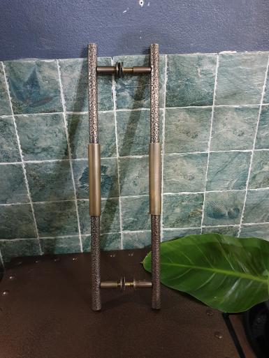 Hamber design brass handle.price/set Item Code ACHM055 size long 550 mm.hammer full brass D:19 mm. Hamber design brass handle.price/set Item Code ACHM055 size long 550 mm.hammer full brass D:19 mm.